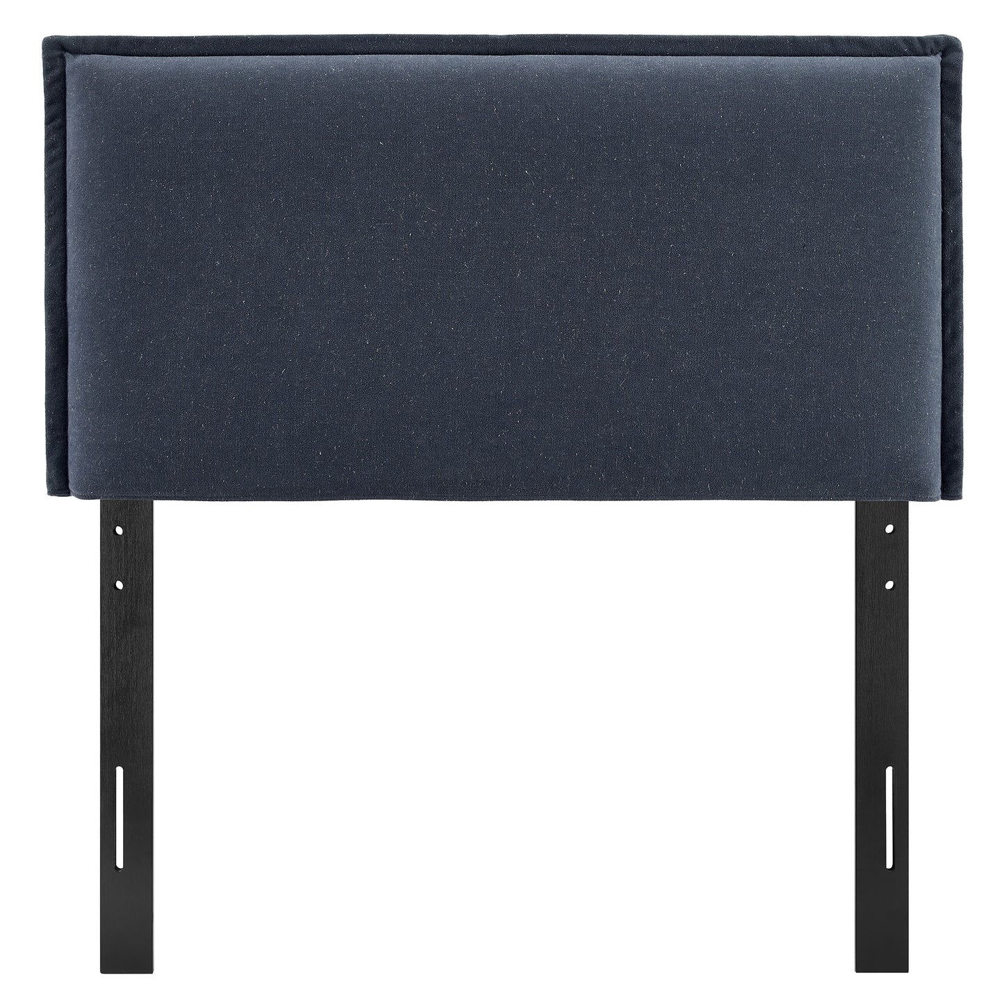 Slate Upholstered Linen Blend Twin Size Headboard in Denim