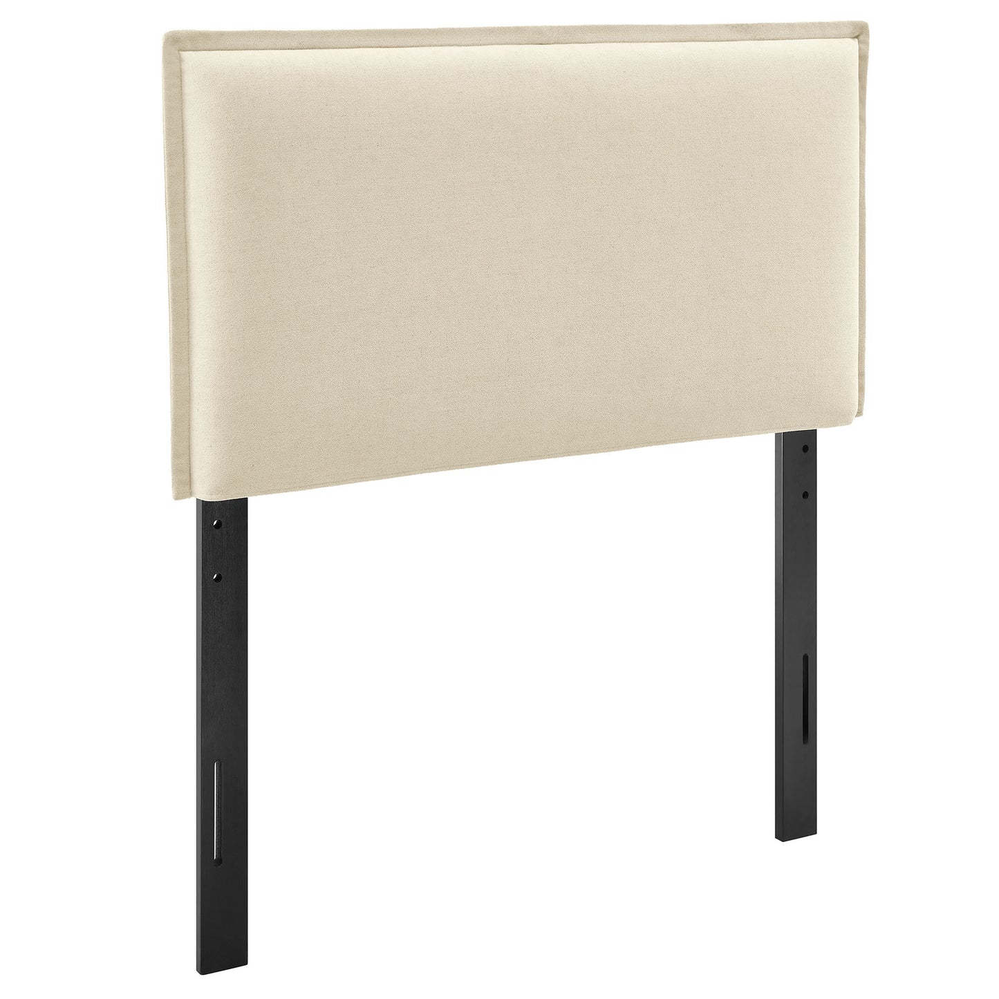 Slate Upholstered Linen Blend Twin Size Headboard in Linen