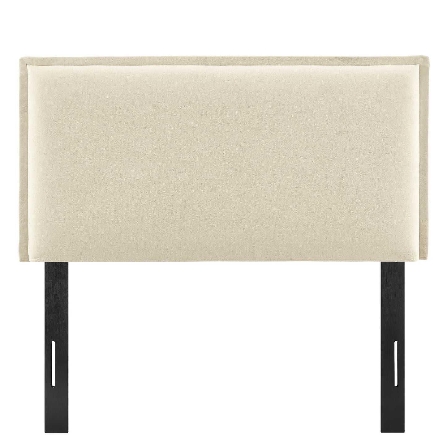 Slate Upholstered Linen Blend Twin Size Headboard in Linen