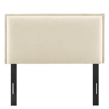 Camille Upholstered Linen Blend Twin Size Headboard in Linen