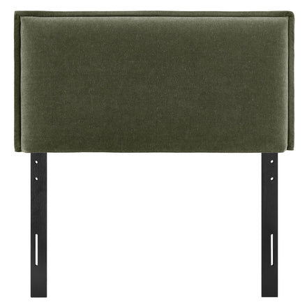 Camille Upholstered Linen Blend Twin Size Headboard in Sage