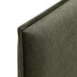 Slate Upholstered Linen Blend Twin Size Headboard in Sage