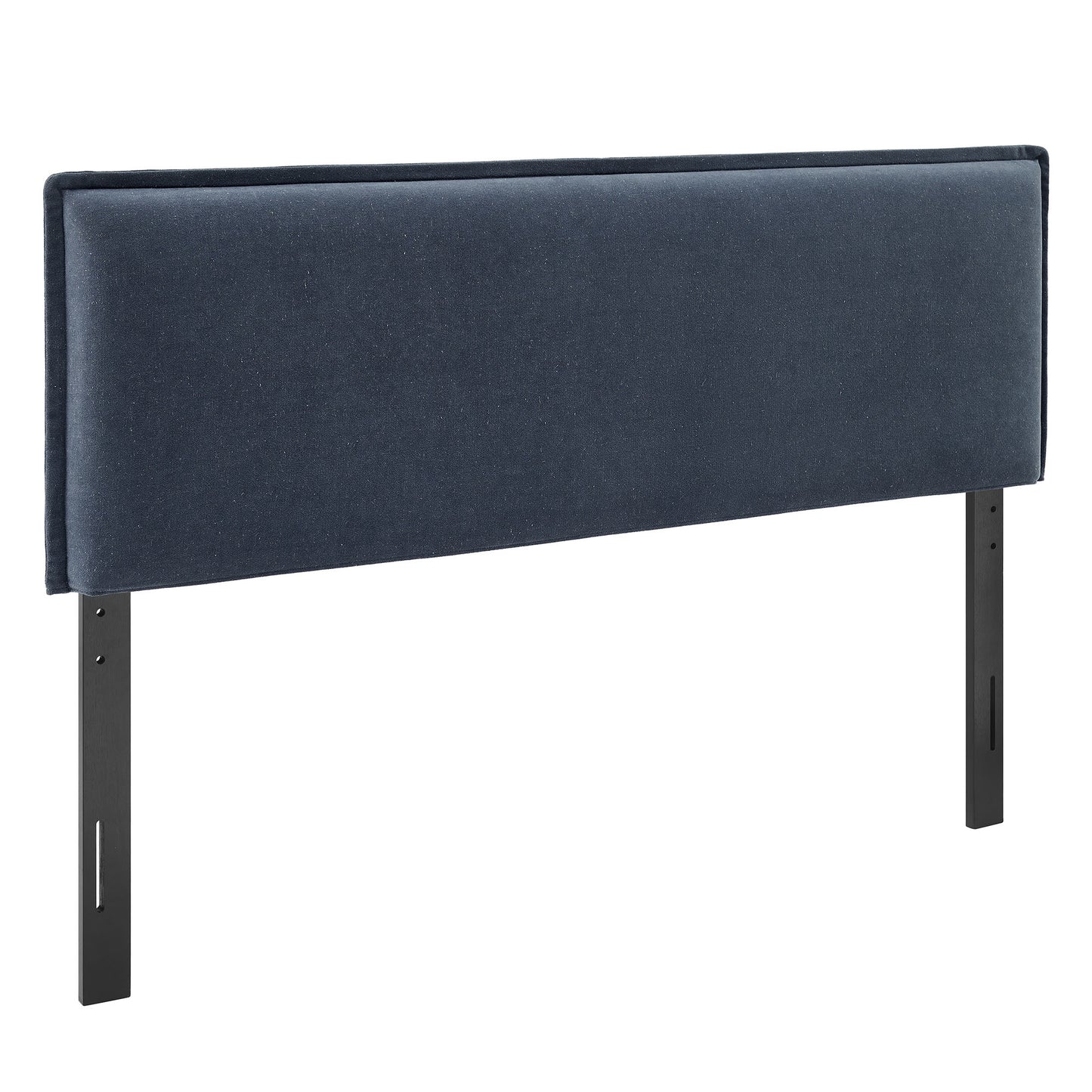 Slate Upholstered Linen Blend Full Size Headboard in Denim
