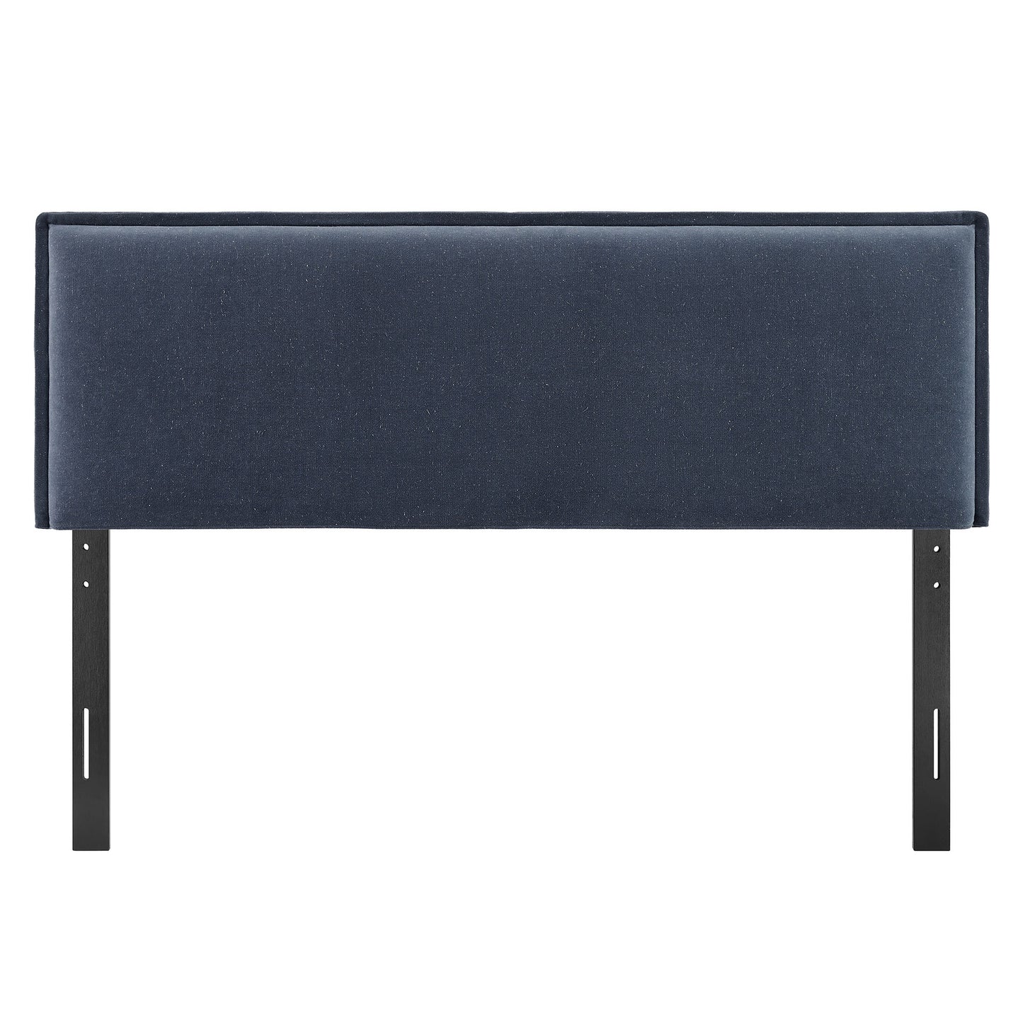 Slate Upholstered Linen Blend Full Size Headboard in Denim