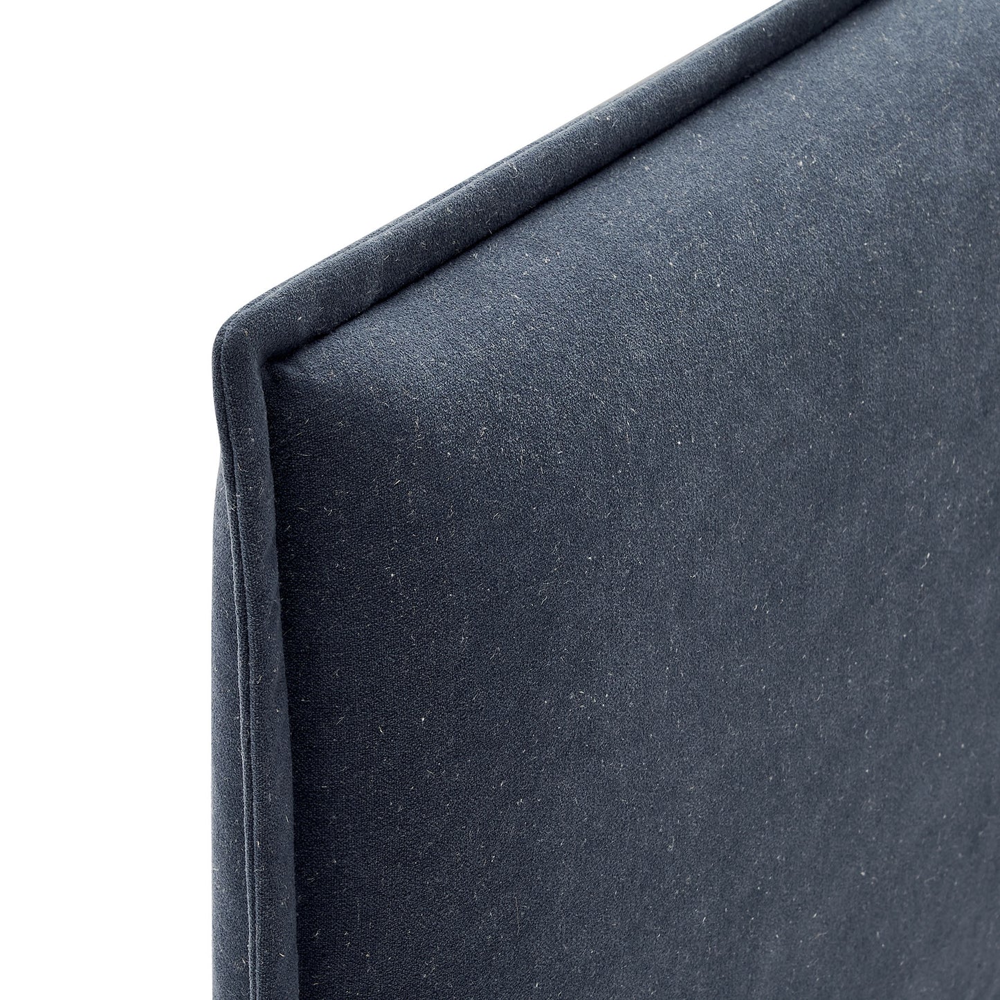 Slate Upholstered Linen Blend Full Size Headboard in Denim