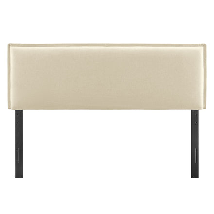 Camille Upholstered Linen Blend Full Size Headboard in Linen