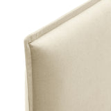 Slate Upholstered Linen Blend Full Size Headboard in Linen