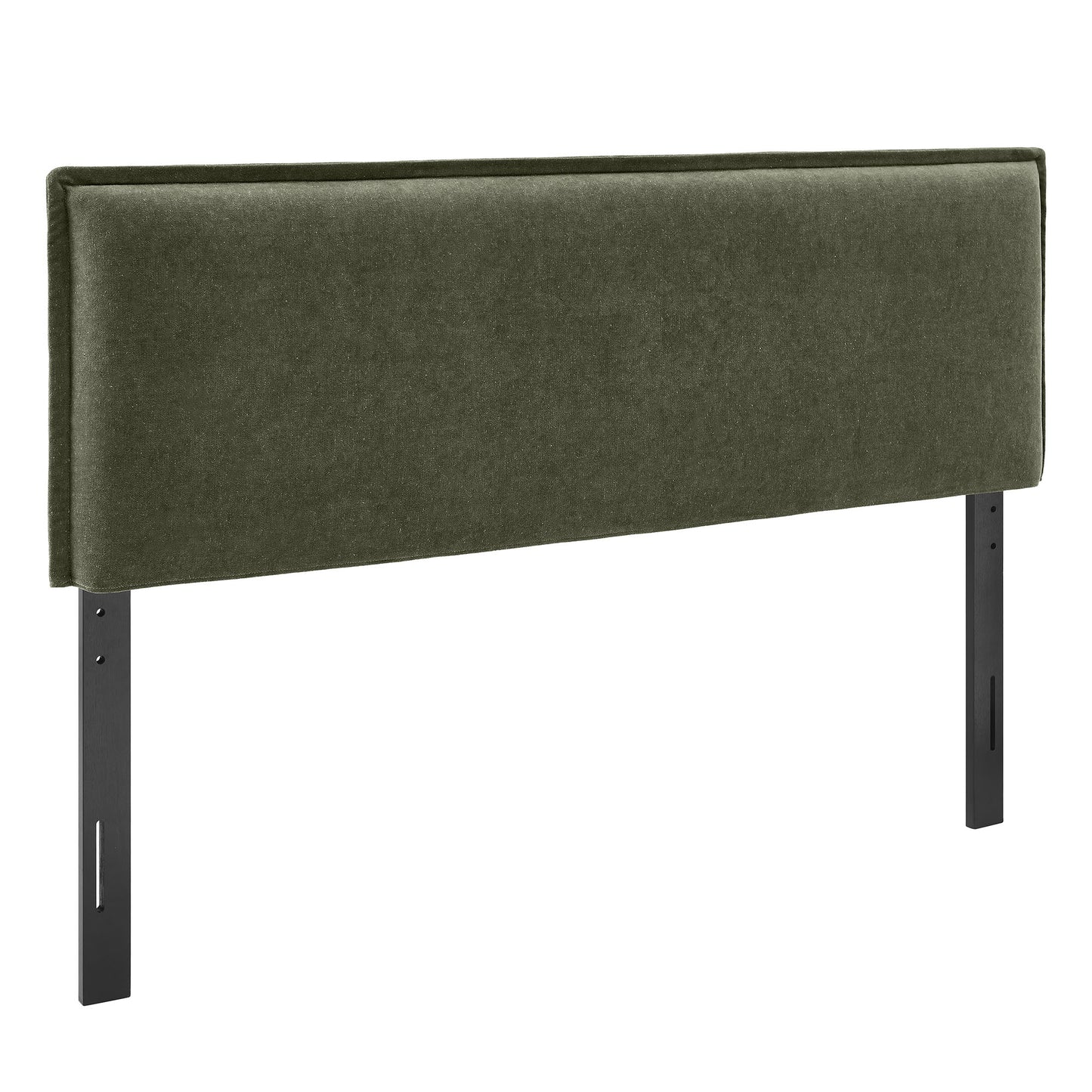 Slate Upholstered Linen Blend Full Size Headboard in Sage