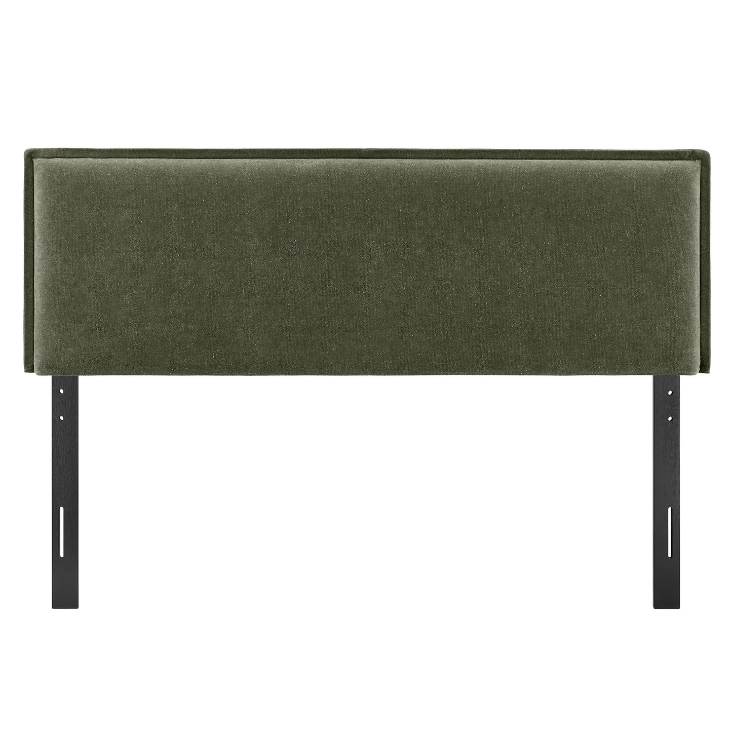 Slate Upholstered Linen Blend Full Size Headboard in Sage
