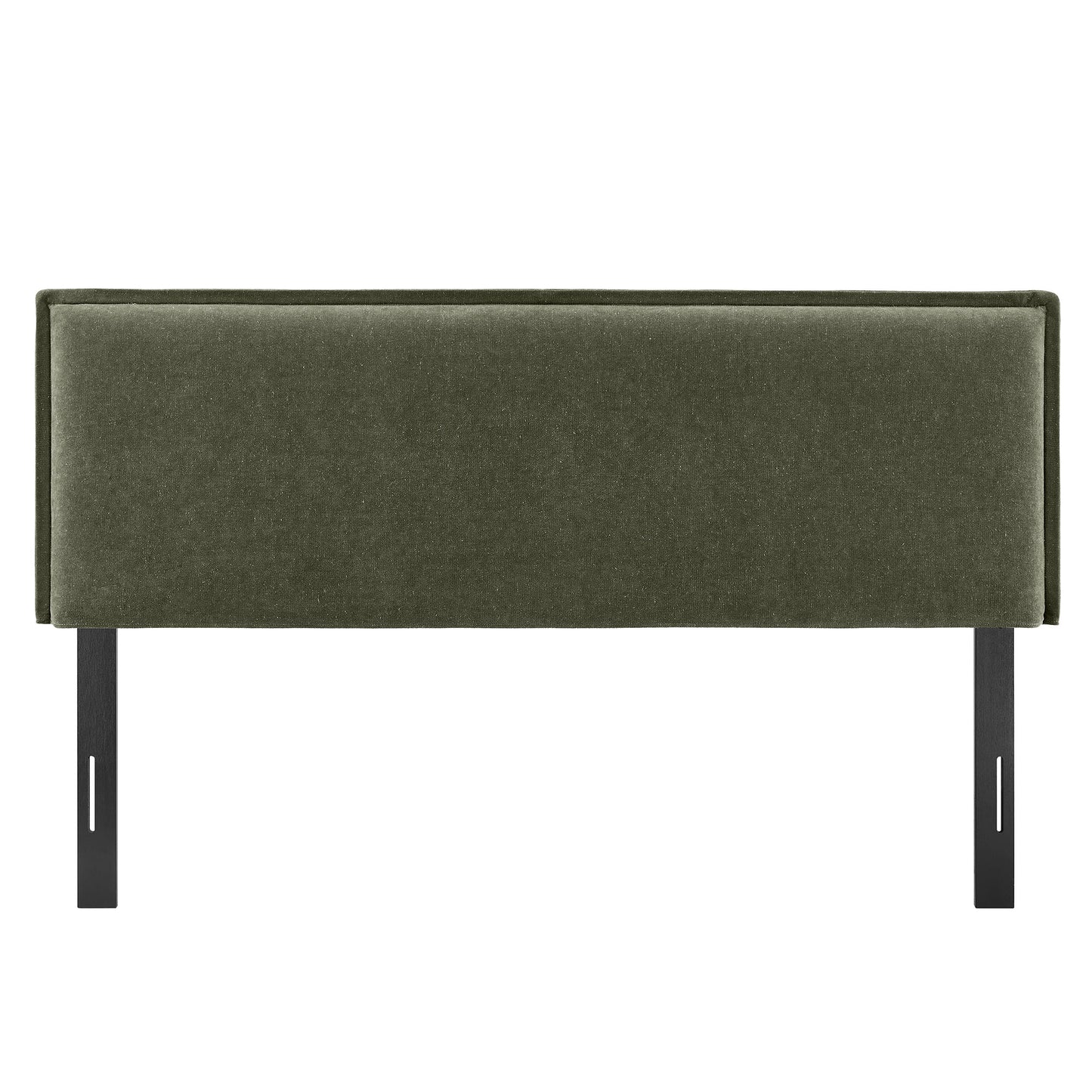 Slate Upholstered Linen Blend Full Size Headboard in Sage