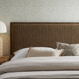 Slate Striped Linen Blend Full Size Headboard in Earth Stripe