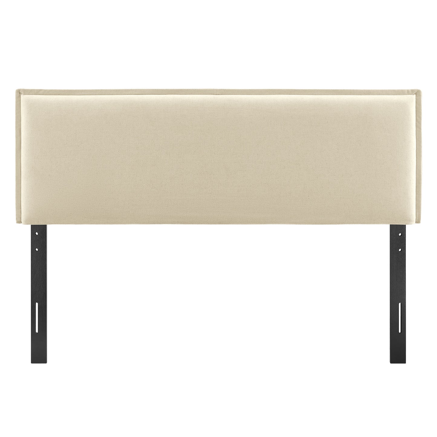 Slate Upholstered Linen Blend King Size Headboard in Linen