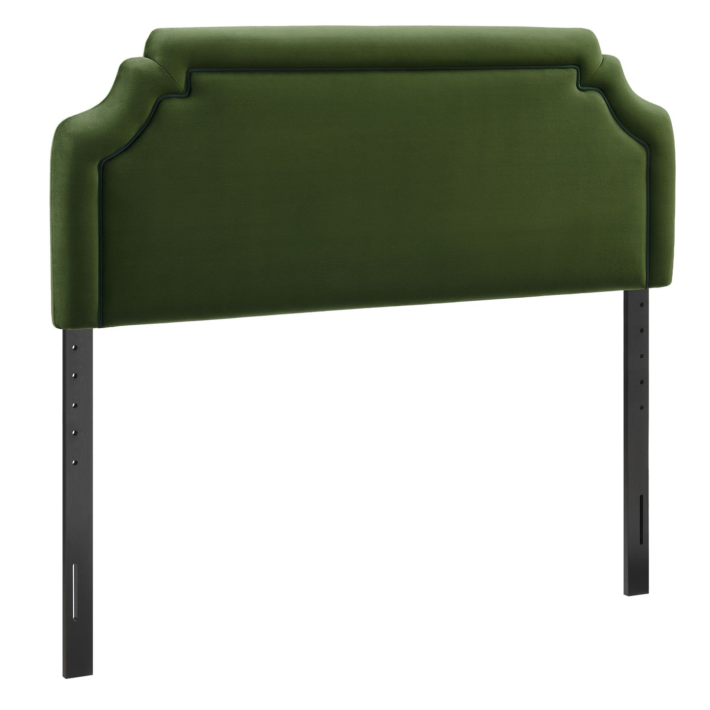 Thatch Stain-Resistant Performance Velvet Full Size Headboard in Moss Green Dark Green