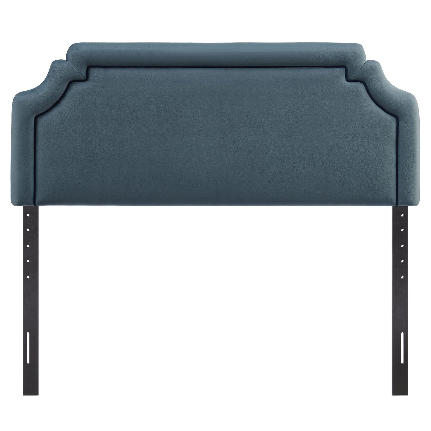 Thatch Stain-Resistant Performance Velvet King Size Headboard in Cadet Blue Midnight