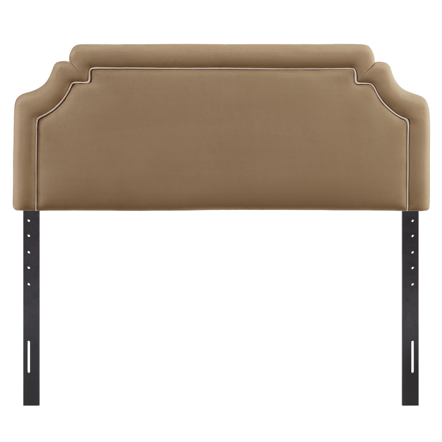 Thatch Stain-Resistant Performance Velvet King Size Headboard in Taupe Almond