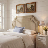 Thatch Stain-Resistant Performance Velvet King Size Headboard in Taupe Almond