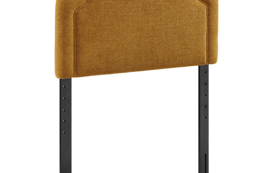 Thatch Upholstered Fabric Twin Size Headboard in Copper