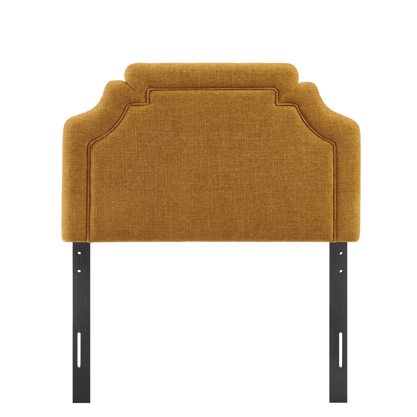 Thatch Upholstered Fabric Twin Size Headboard in Copper
