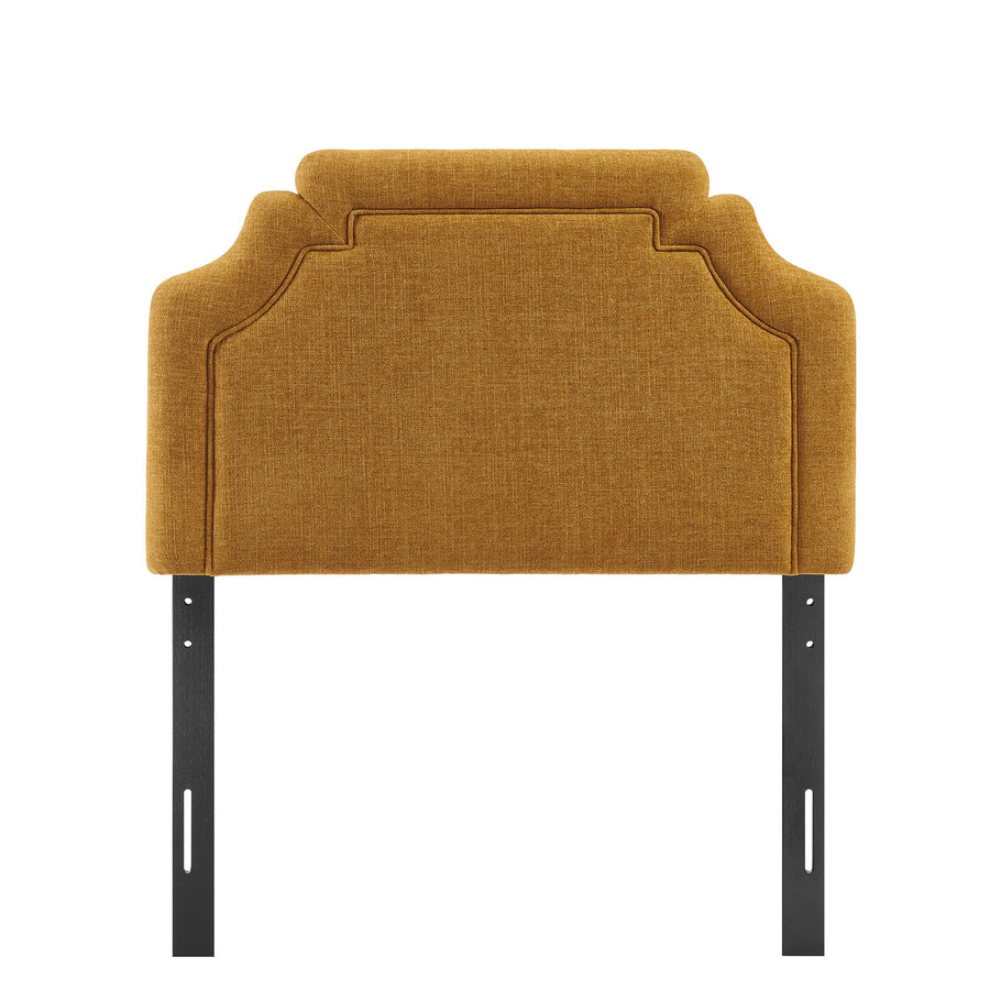 Thatch Upholstered Fabric Twin Size Headboard in Copper