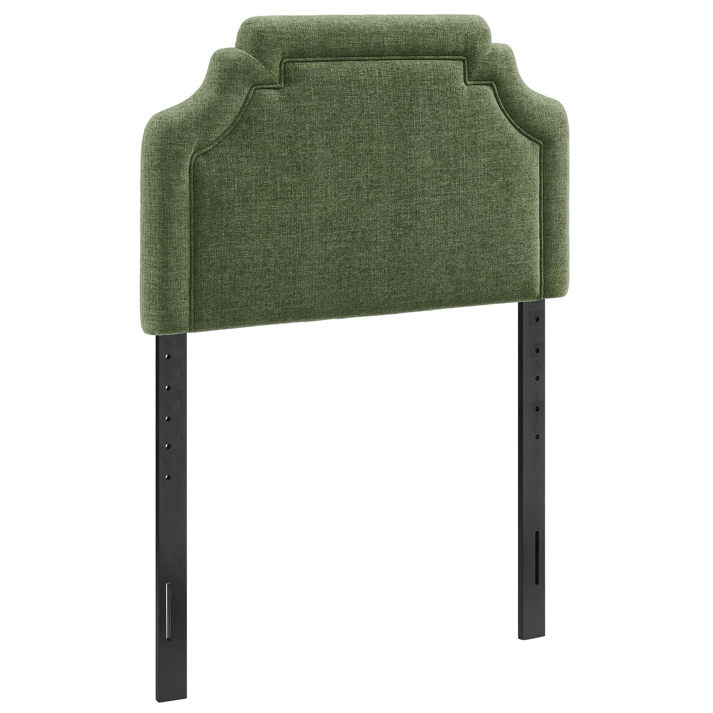 Thatch Upholstered Fabric Twin Size Headboard in Foliage