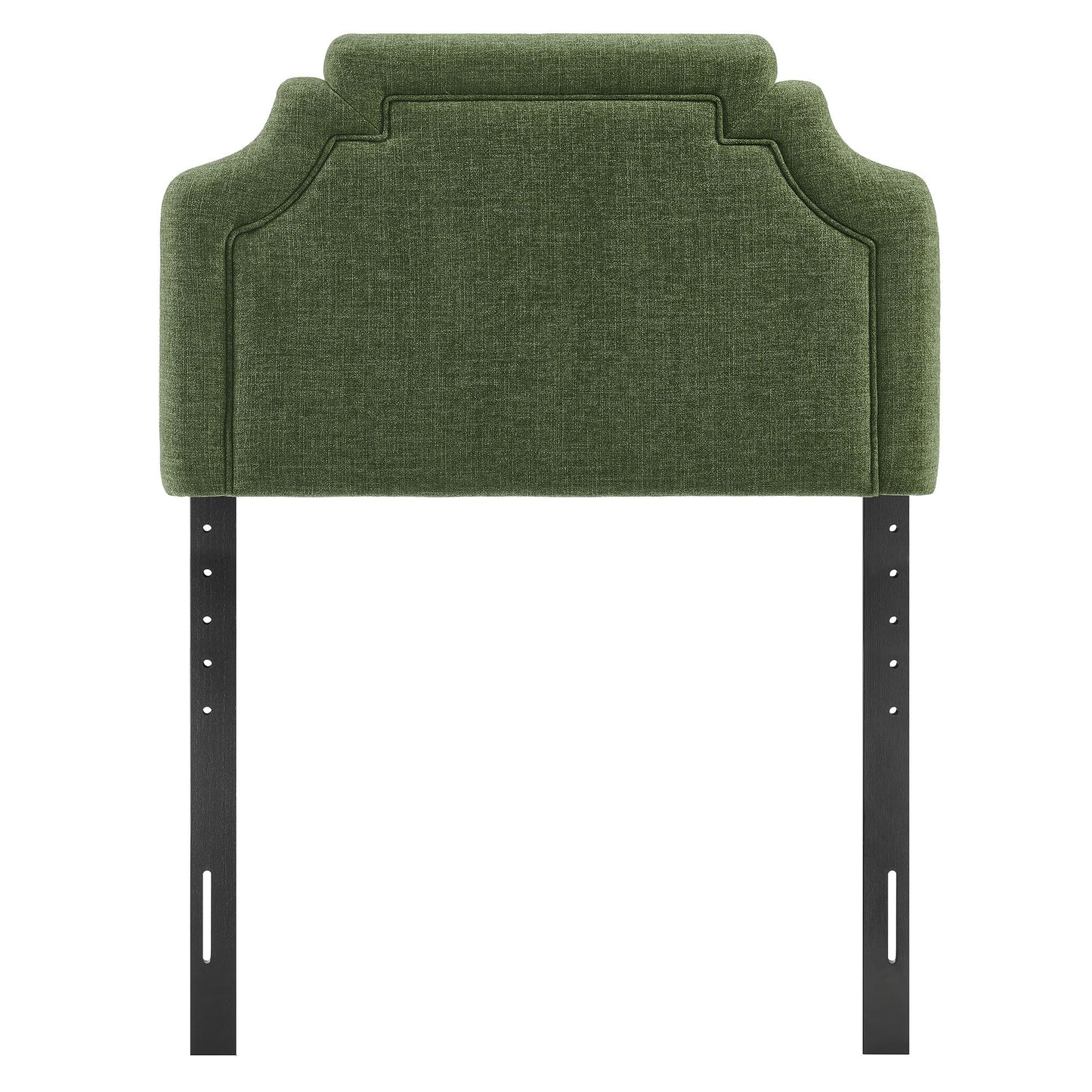 Thatch Upholstered Fabric Twin Size Headboard in Foliage