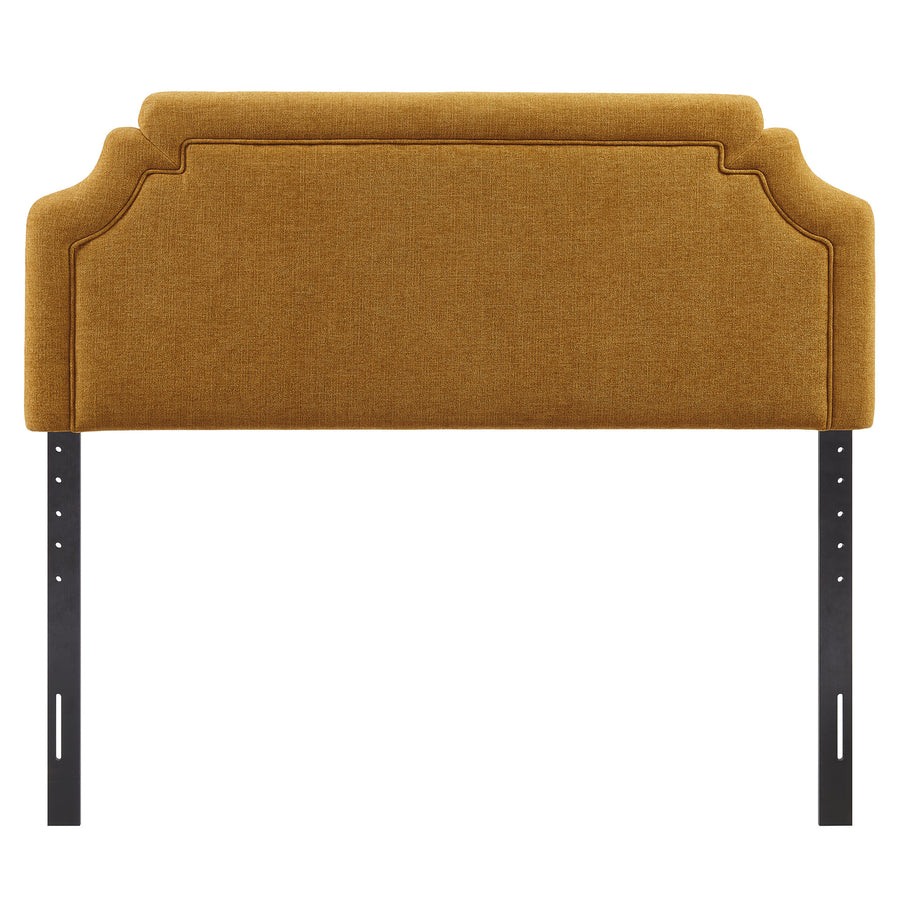 Thatch Upholstered Fabric Full Size Headboard in Copper