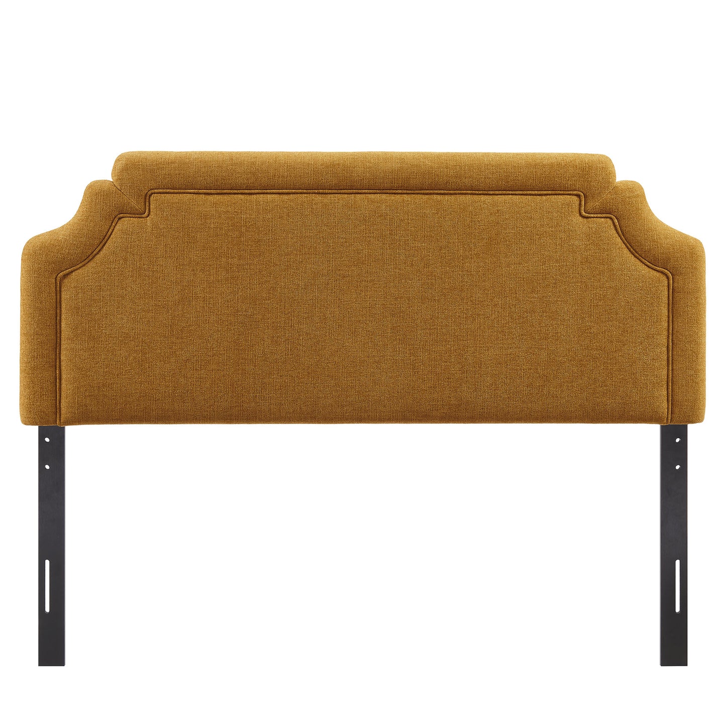 Thatch Upholstered Fabric Full Size Headboard in Copper
