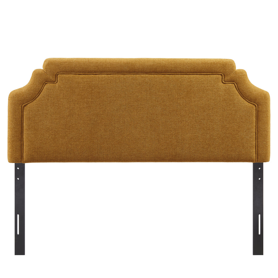 Thatch Upholstered Fabric Full Size Headboard in Copper