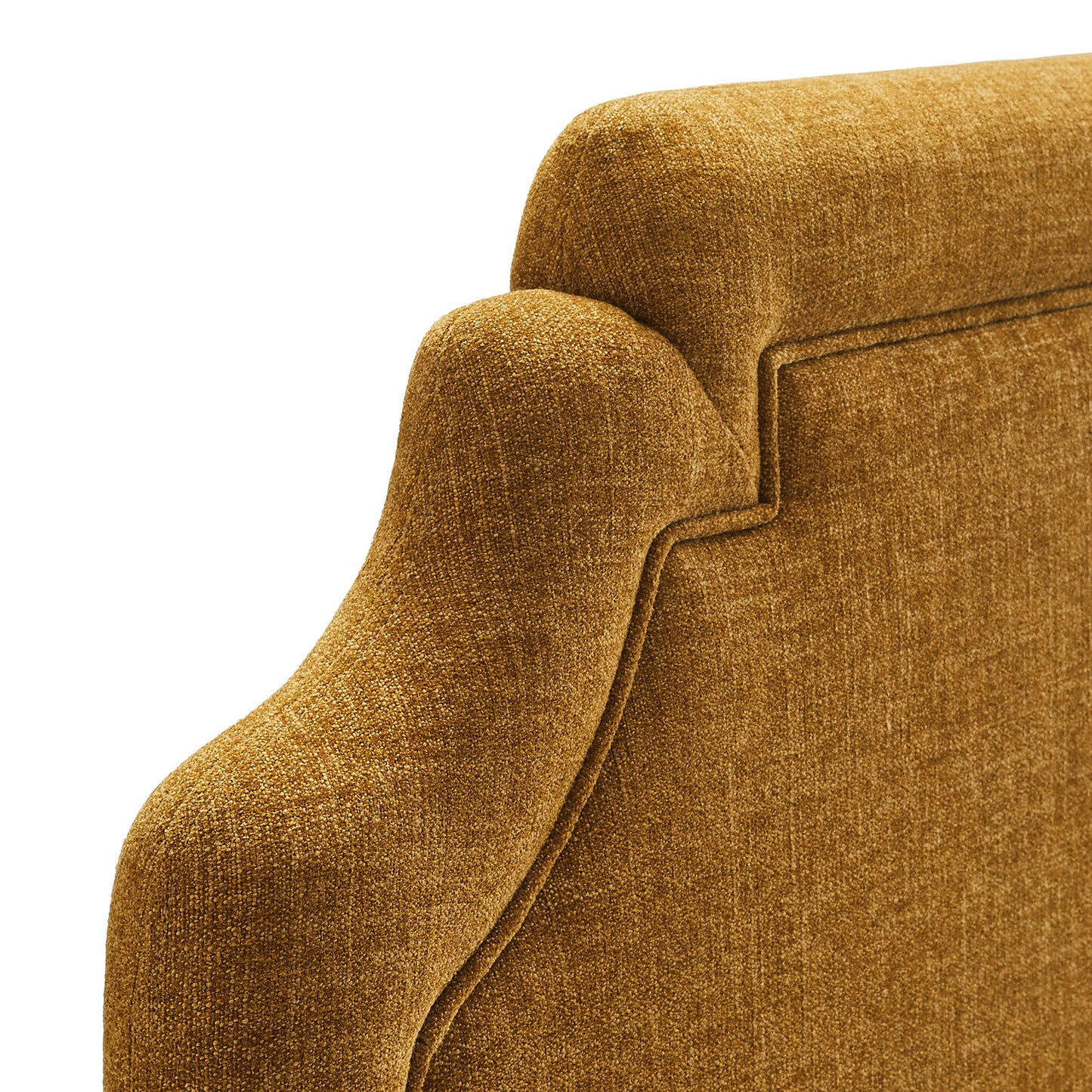 Thatch Upholstered Fabric Full Size Headboard in Copper