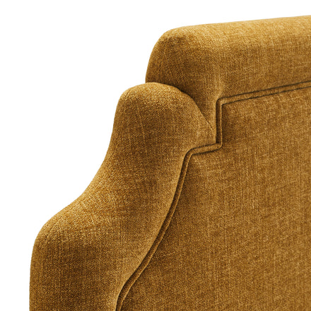 Magnolia Upholstered Fabric Full Size Headboard in Copper