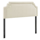 Thatch Upholstered Fabric Full Size Headboard in Ecru