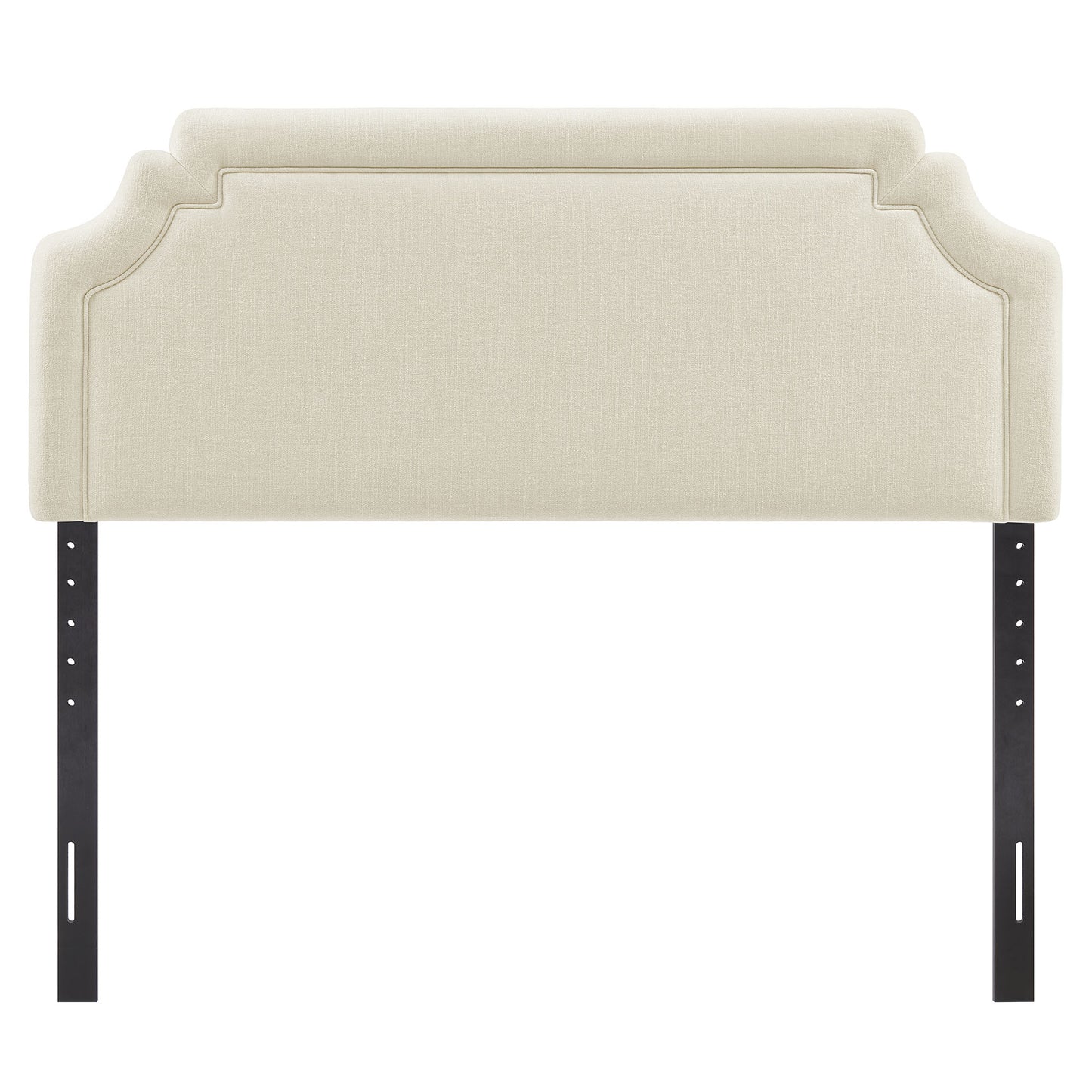 Thatch Upholstered Fabric Full Size Headboard in Ecru