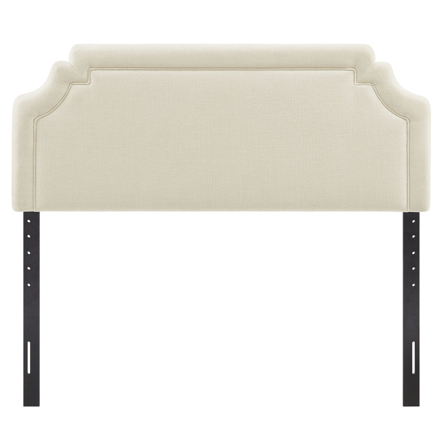 Thatch Upholstered Fabric Full Size Headboard in Ecru