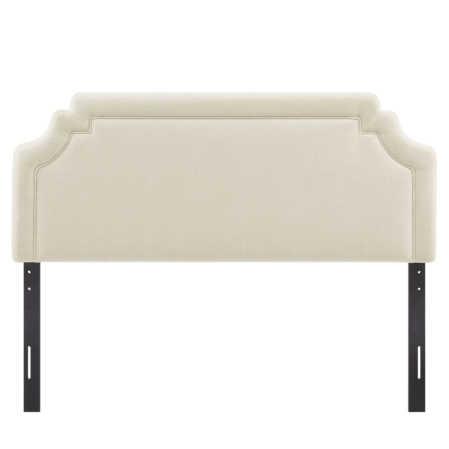 Thatch Upholstered Fabric Full Size Headboard in Ecru