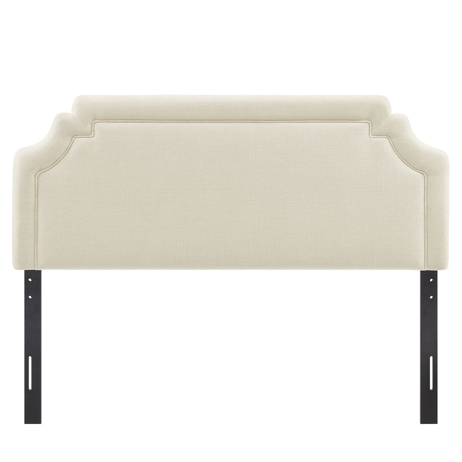 Thatch Upholstered Fabric Full Size Headboard in Ecru