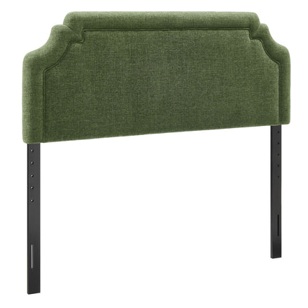 Magnolia Upholstered Fabric Full Size Headboard in Foliage