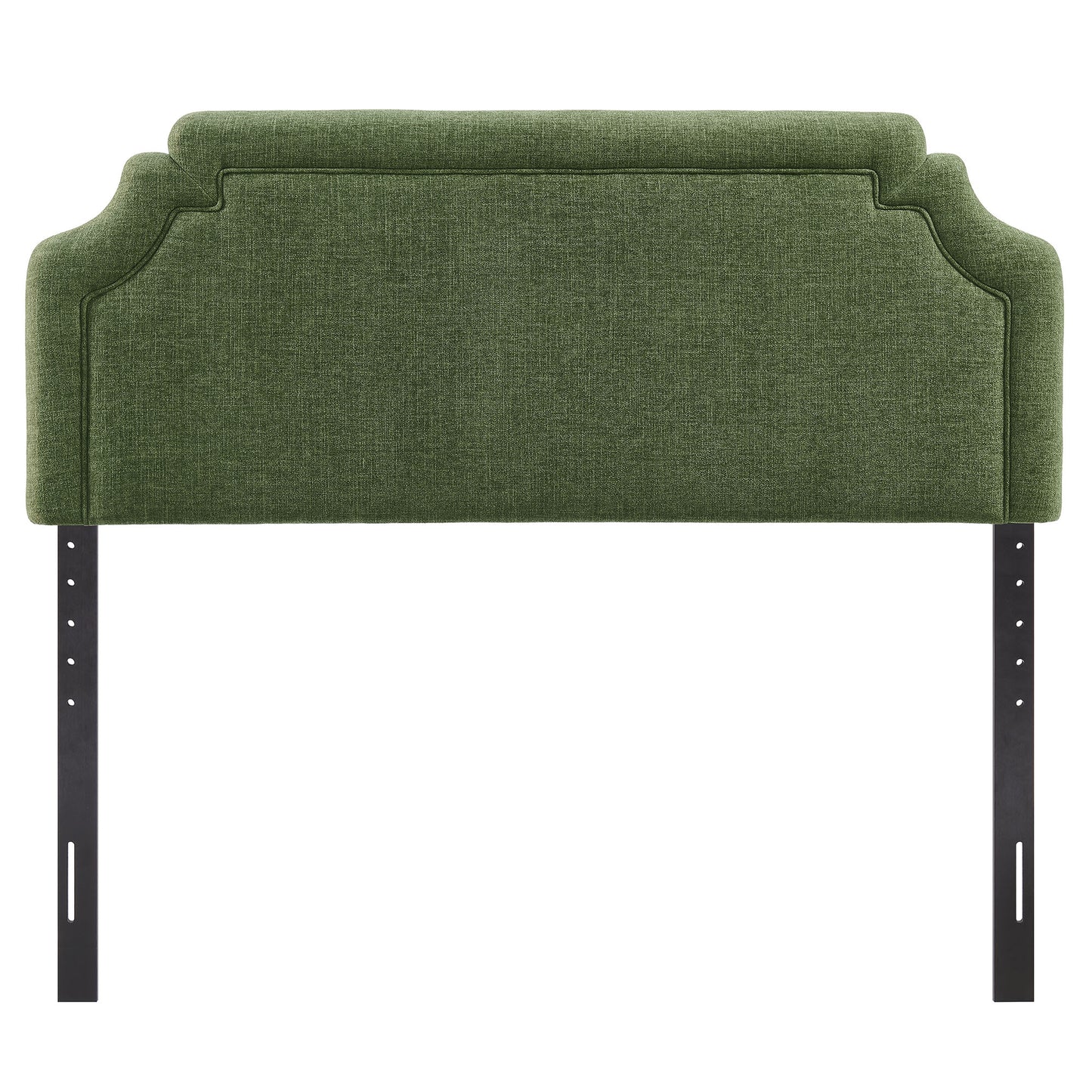 Thatch Upholstered Fabric Full Size Headboard in Foliage