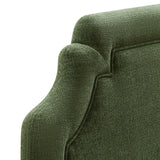 Thatch Upholstered Fabric Full Size Headboard in Foliage