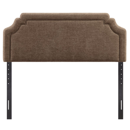 Magnolia Upholstered Fabric Full Size Headboard in Mocha
