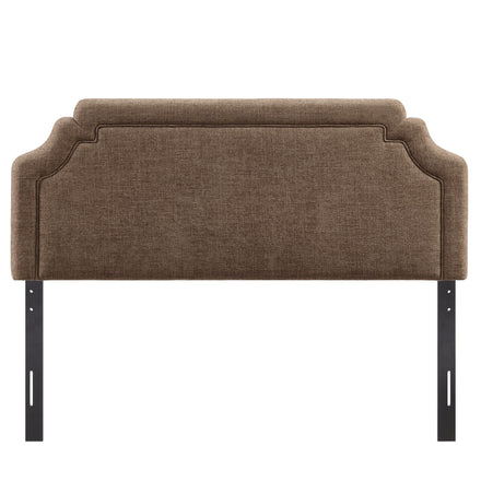 Magnolia Upholstered Fabric Full Size Headboard in Mocha
