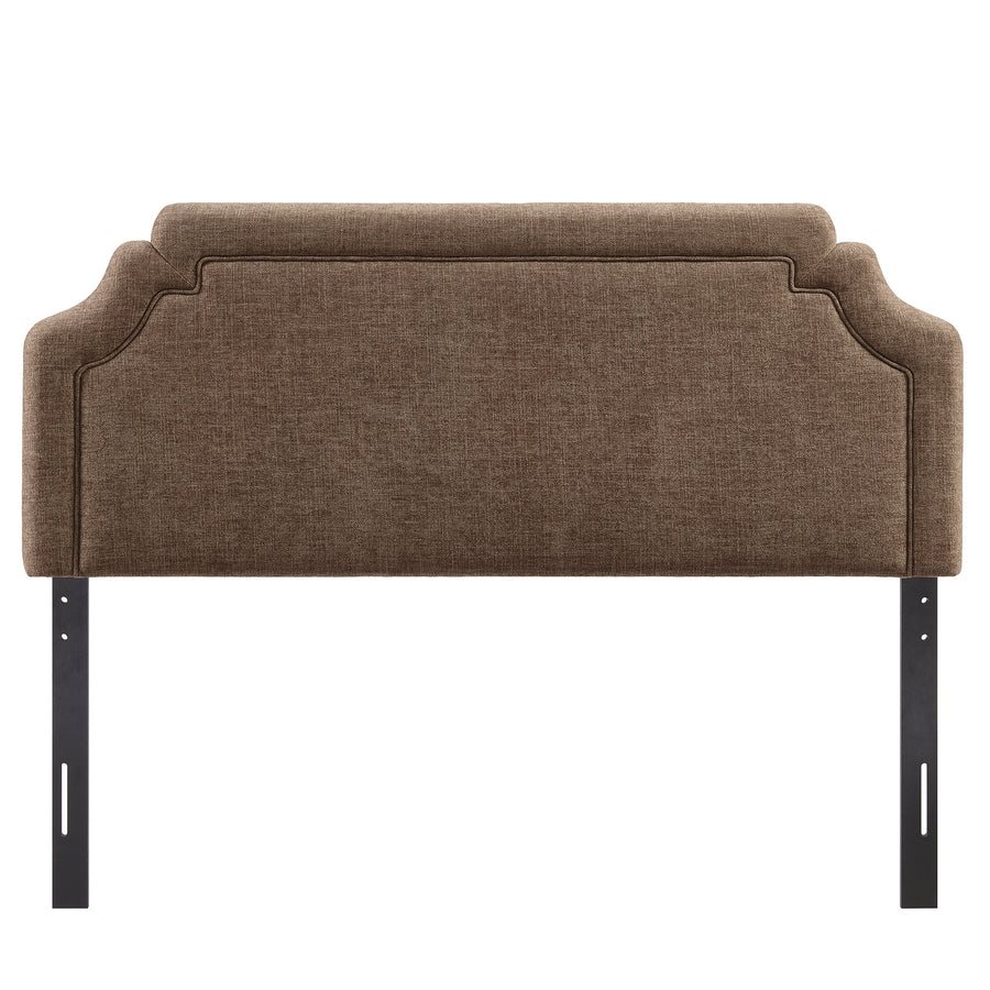 Thatch Upholstered Fabric Full Size Headboard in Mocha
