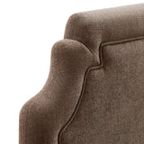 Thatch Upholstered Fabric Full Size Headboard in Mocha