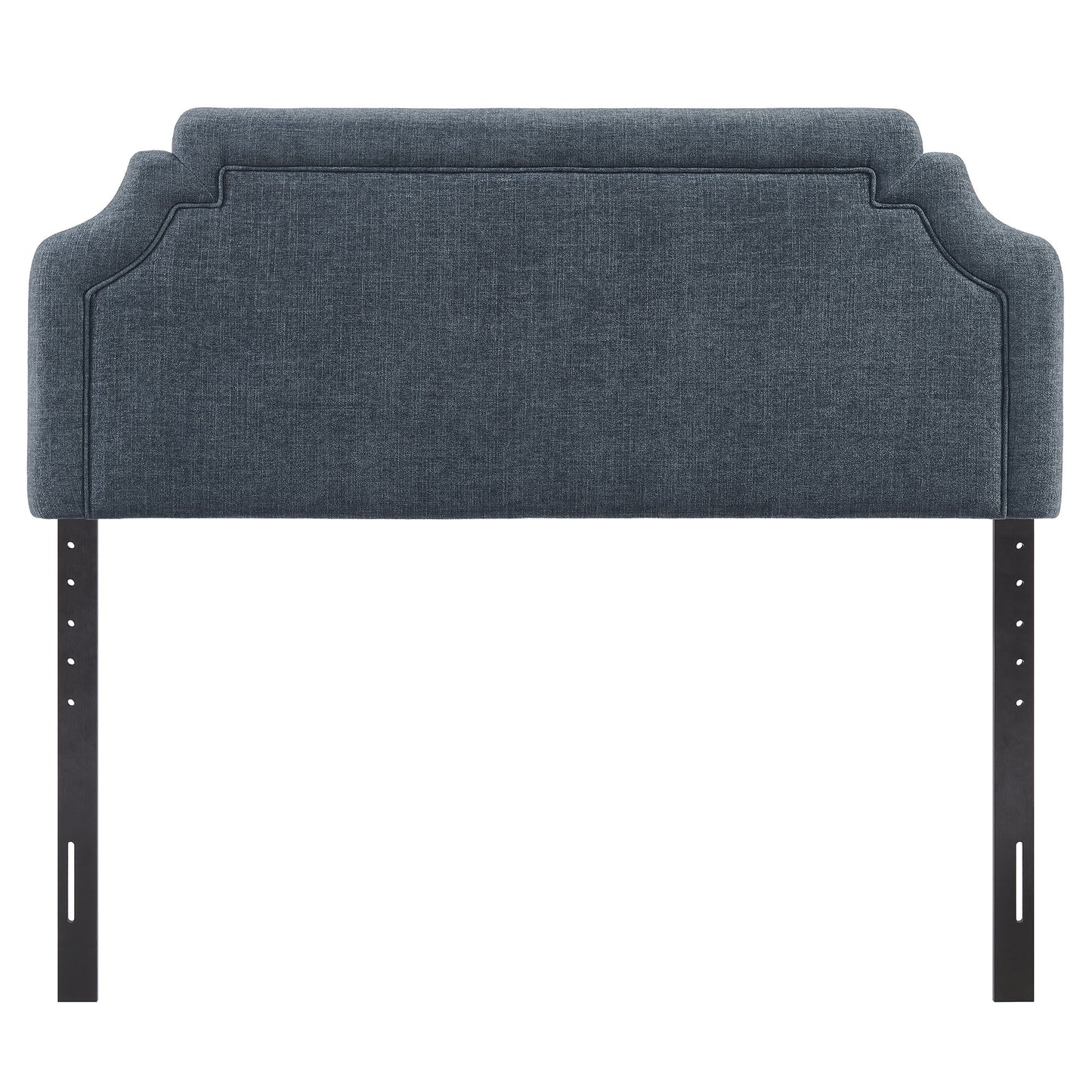 Thatch Upholstered Fabric Full Size Headboard in Slate Blue