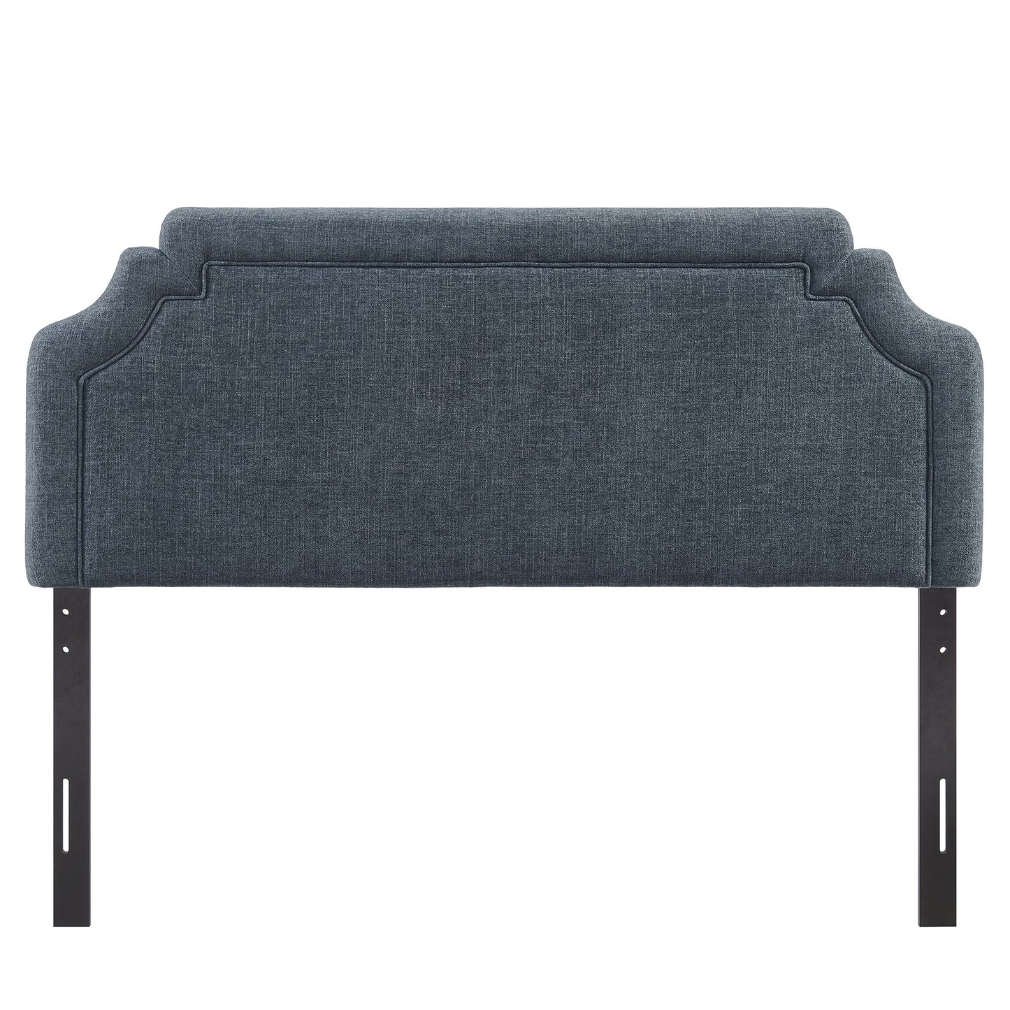 Thatch Upholstered Fabric Full Size Headboard in Slate Blue