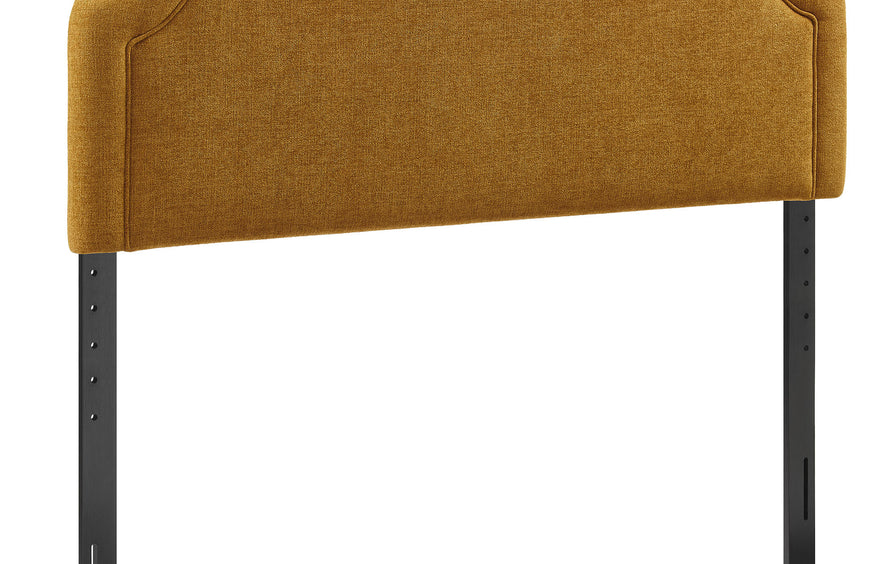 Thatch Upholstered Fabric King Size Headboard in Copper