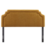 Thatch Upholstered Fabric King Size Headboard in Copper