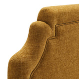 Thatch Upholstered Fabric King Size Headboard in Copper