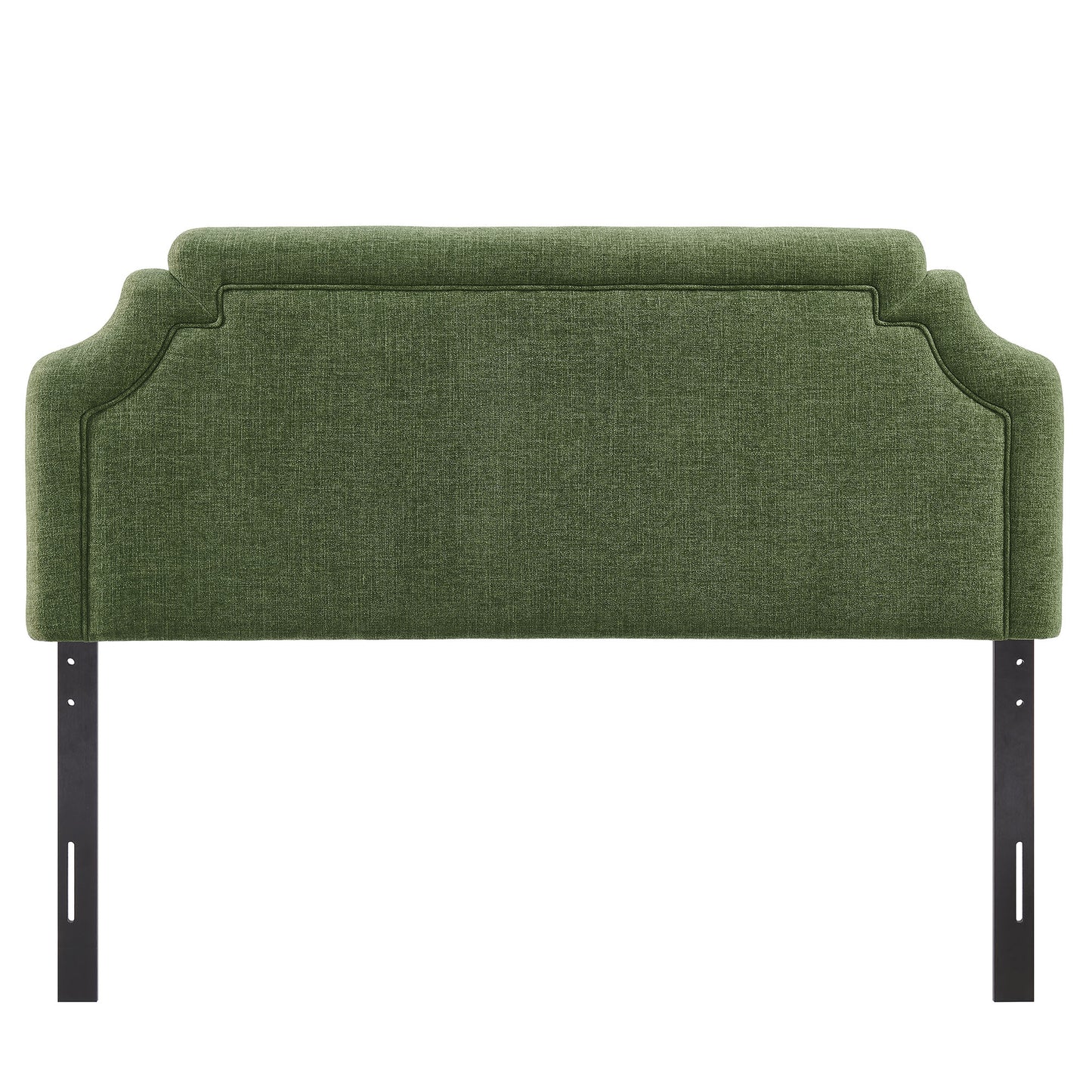 Thatch Upholstered Fabric King Size Headboard in Foliage