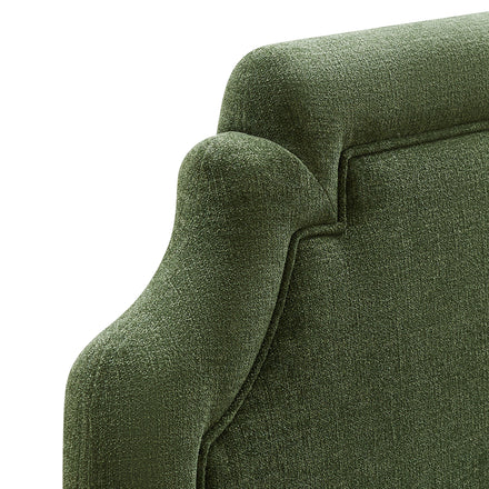 Magnolia Upholstered Fabric King Size Headboard in Foliage