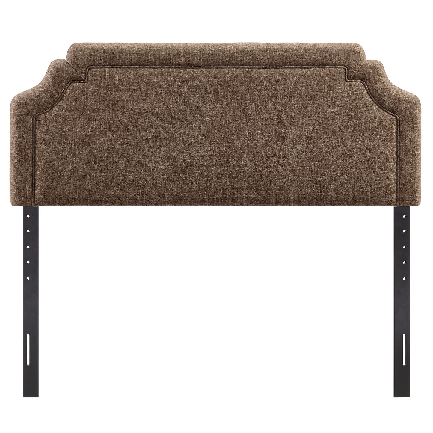 Thatch Upholstered Fabric King Size Headboard in Mocha